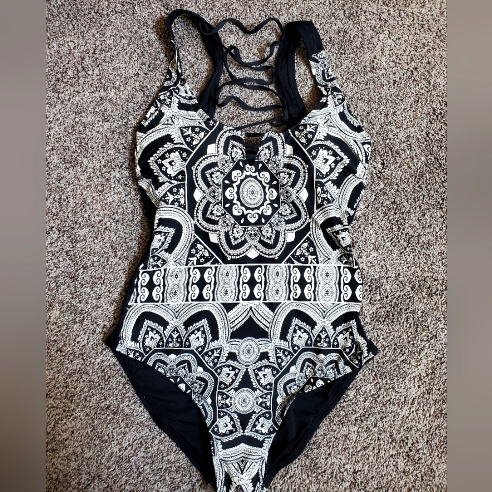 Tribal one piece swimsuit
